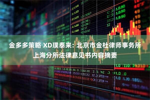 金多多策略 XD璞泰来: 北京市金杜律师事务所上海分所法律意见书内容摘要