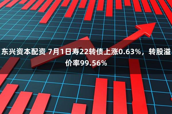 东兴资本配资 7月1日寿22转债上涨0.63%，转股溢价率99.56%